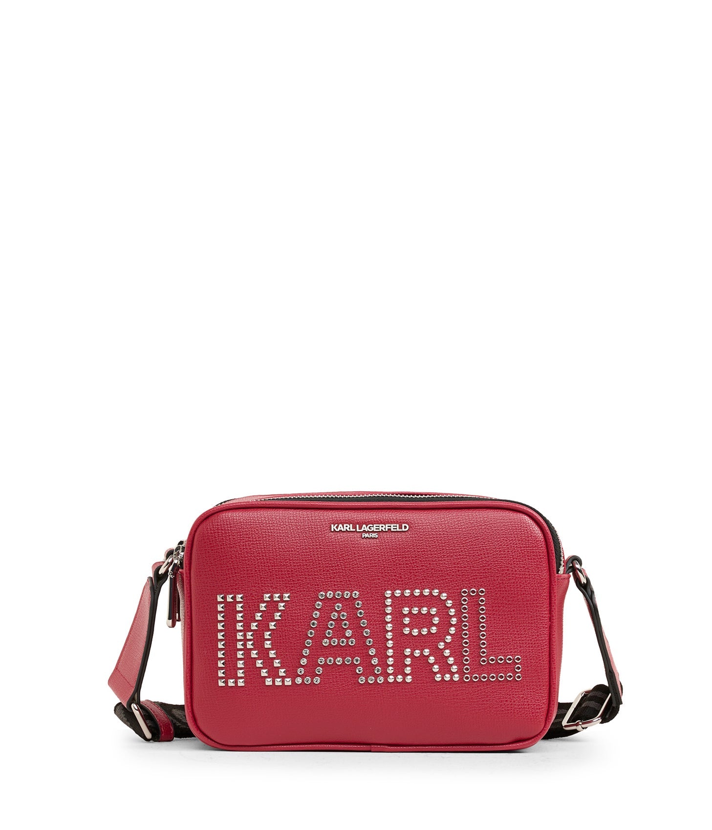 Karl Lagerfeld Paris | Women's Maybelle Camera Crossbody Bag | Red Logo