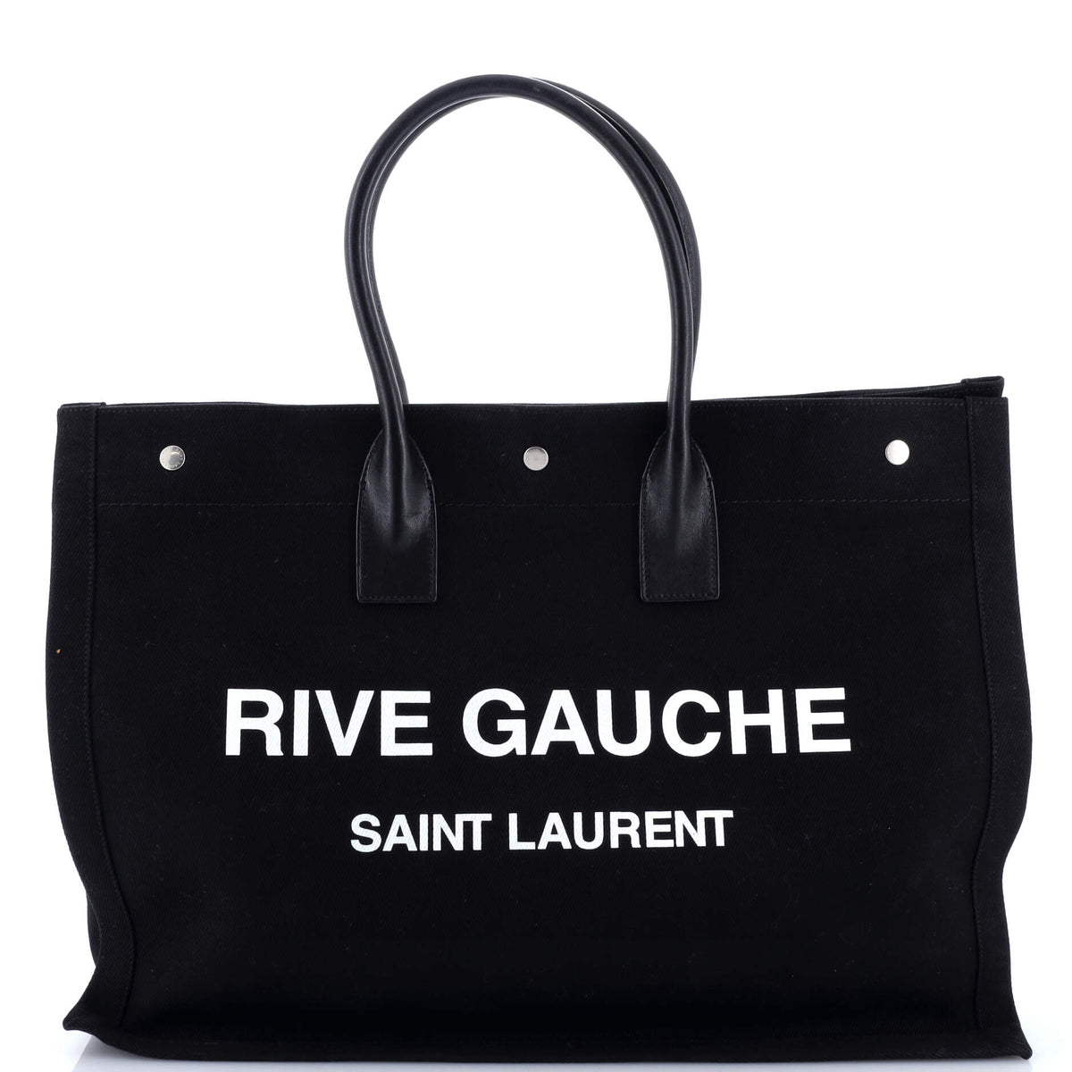 Saint Laurent Rive Gauche Shopper Tote Canvas Large