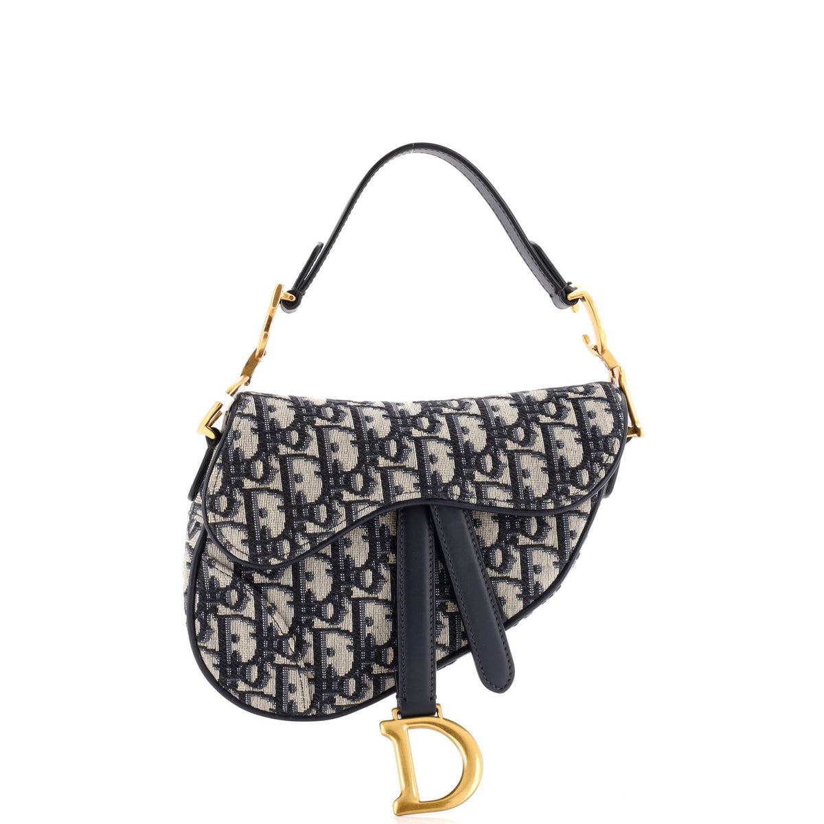 Christian Dior Saddle Handbag Oblique Canvas Mini