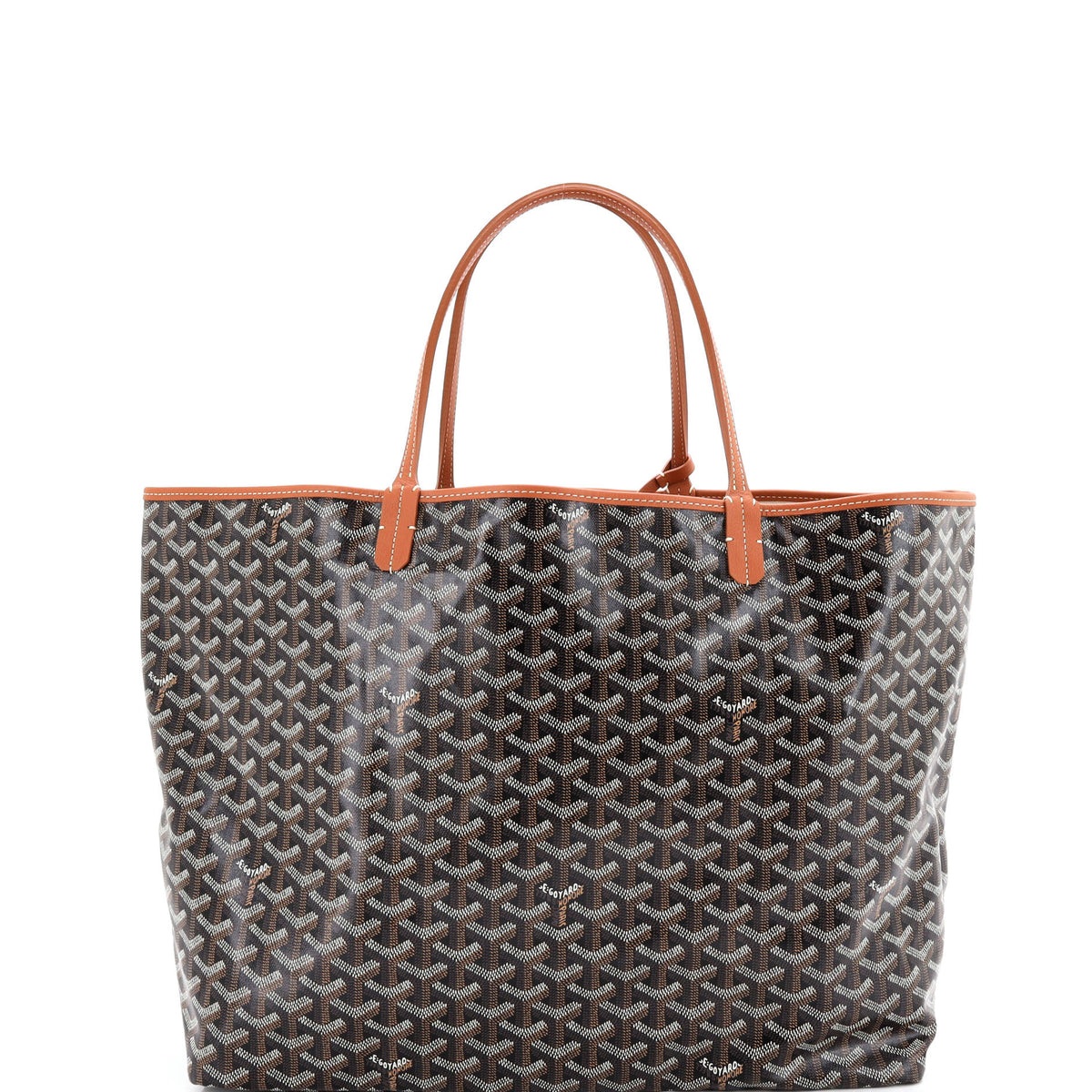 Goyard GOYARD Saint Louis Reversible Tote Coated Canvas and Printed Canvas GM