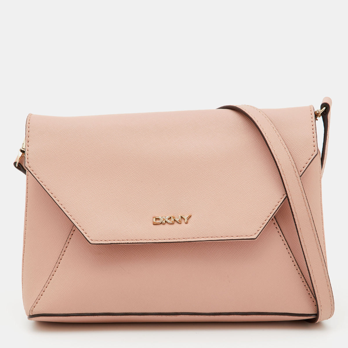 DKNY DKNY Pink Leather Flap Crossbody Bag