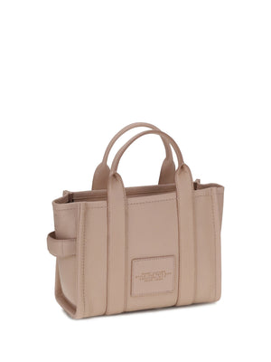 Marc Jacobs Babe Top Handle Printed Monogram Grained Calf Leather Tote Bag - Rose