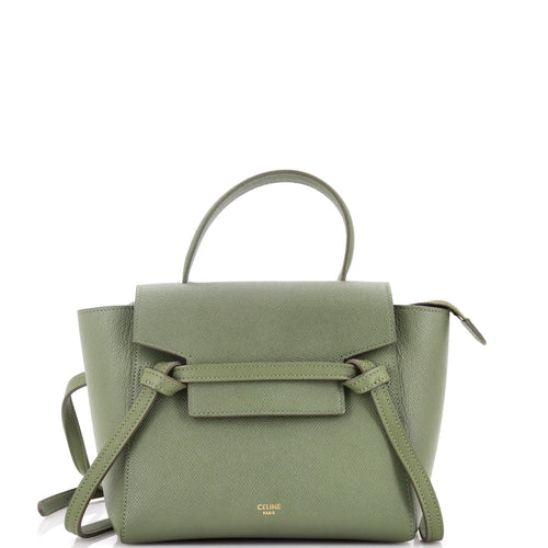 CELINE Belt Bag Textured Leather Nano