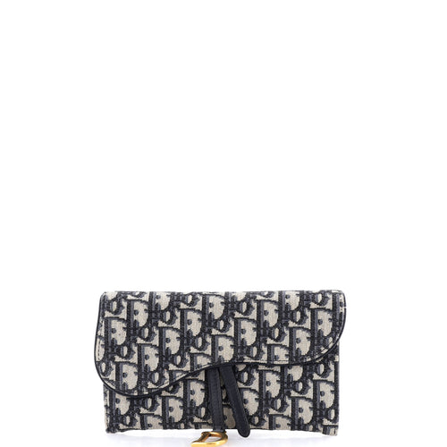 Saddle Chain Wallet Oblique Canvas