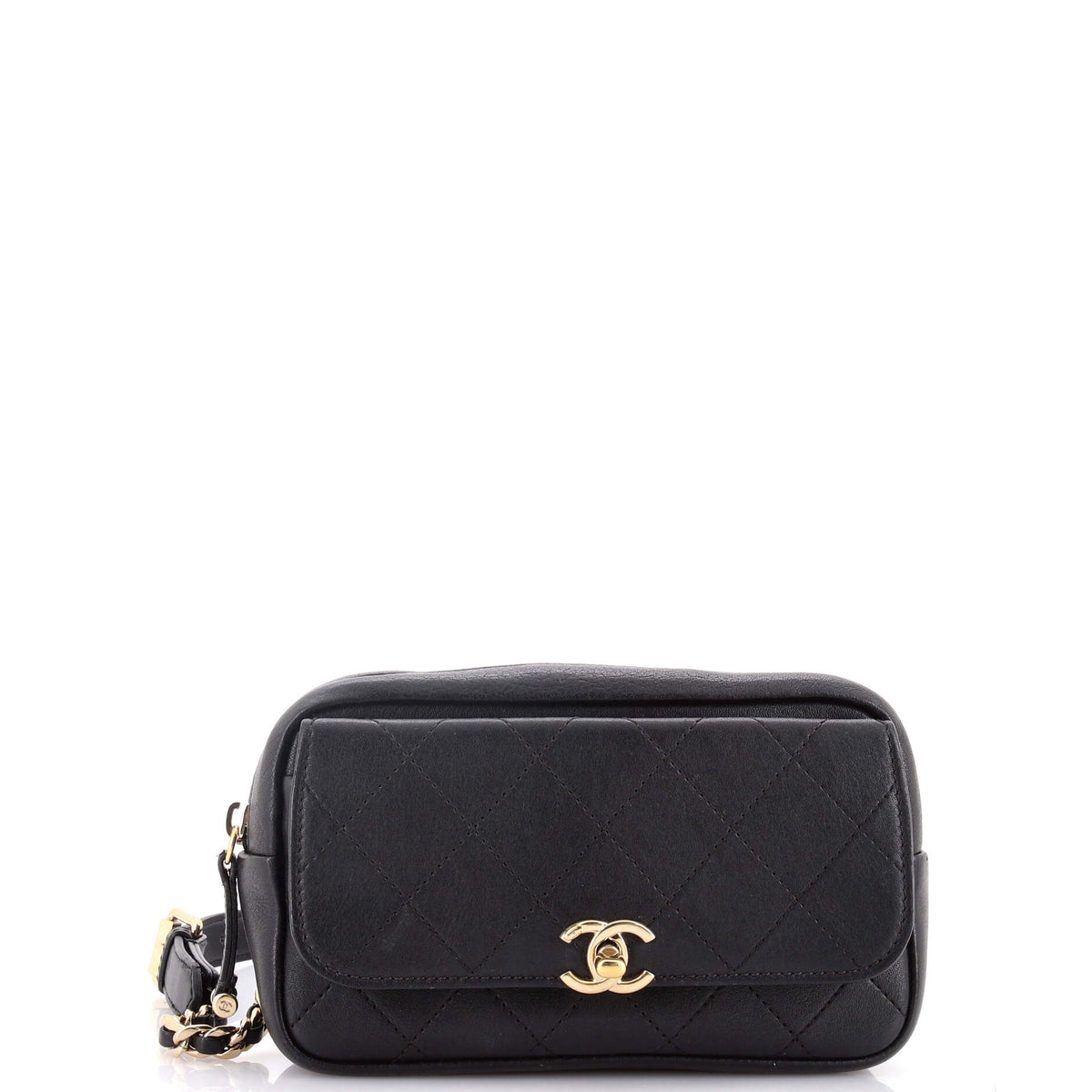 Chanel CHANEL Casual Trip Waist Bag Quilted Goatskin