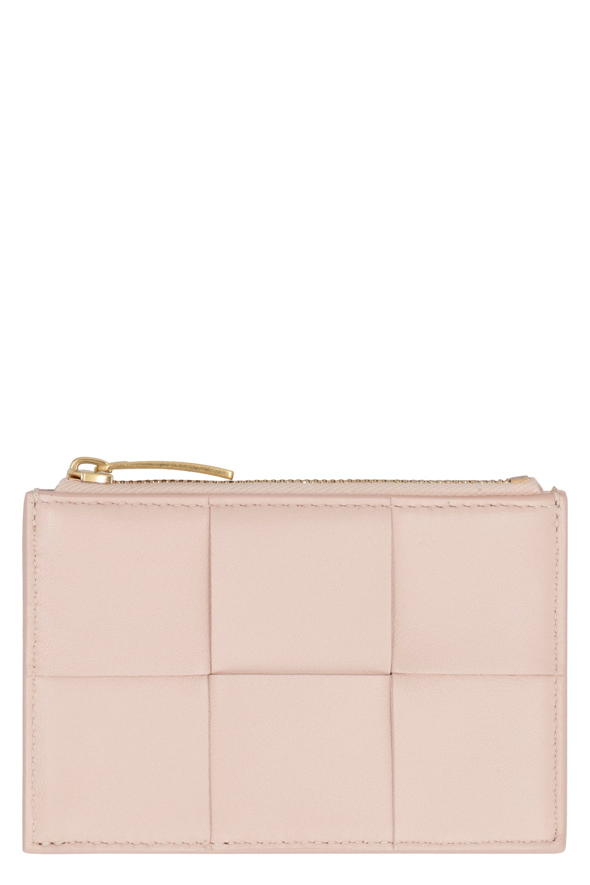Bottega Veneta Women's Card Holder With Zip in Nude & Neutrals | Size UNICA | 765460VCQC4