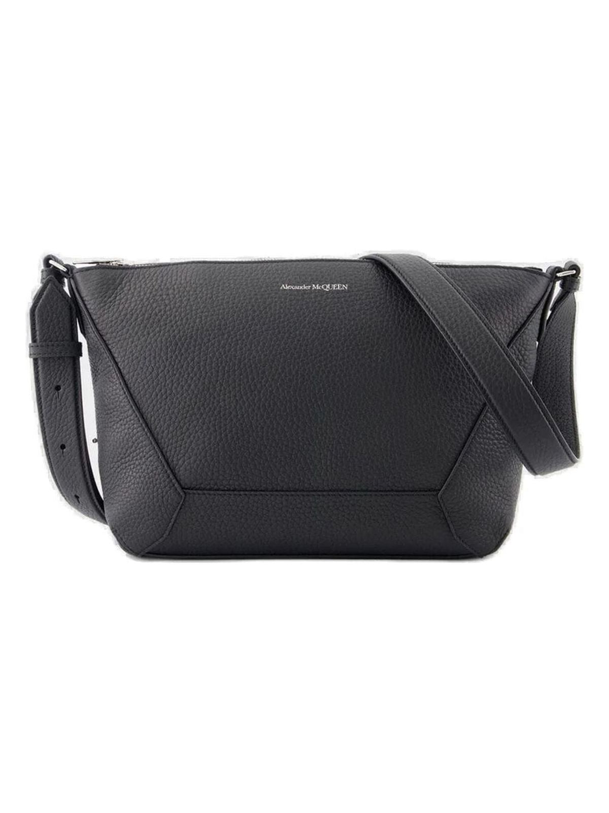 Alexander Mcqueen Men's The Edge Cross Body in Black | 7743601AAPO