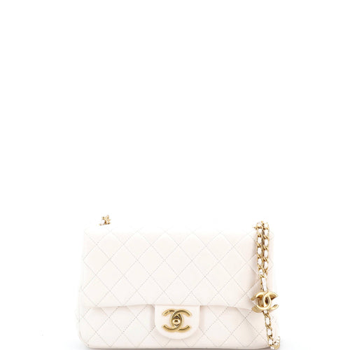 CHANEL CC Crush Flap Bag Quilted Lambskin Small