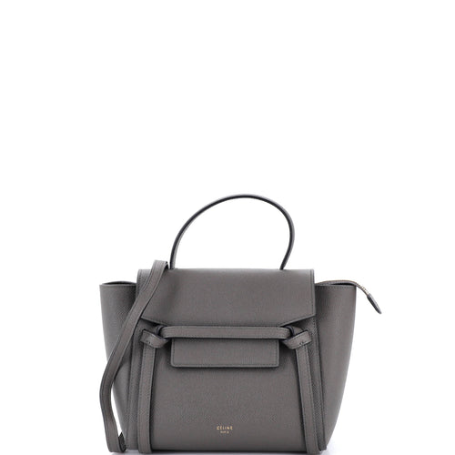 CELINE Belt Bag Textured Leather Nano