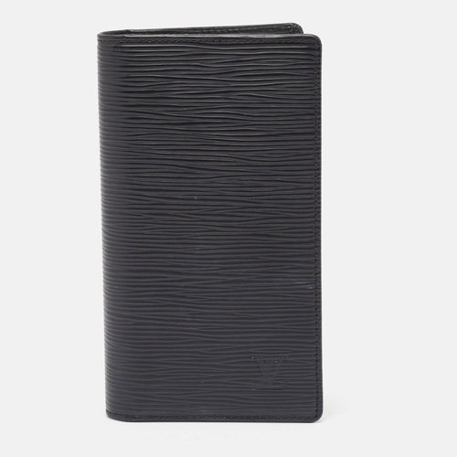 Black Epi Leather Pocket Agenda Cover