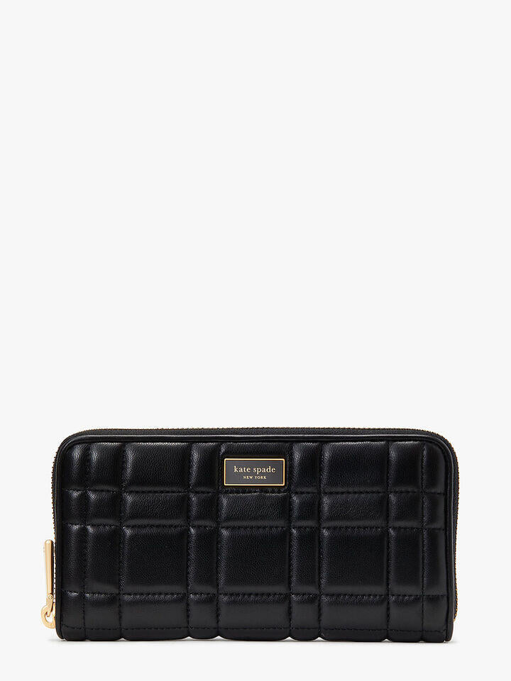 Kate Spade Au Evelyn Quilted Zip-Around Continental Wallet