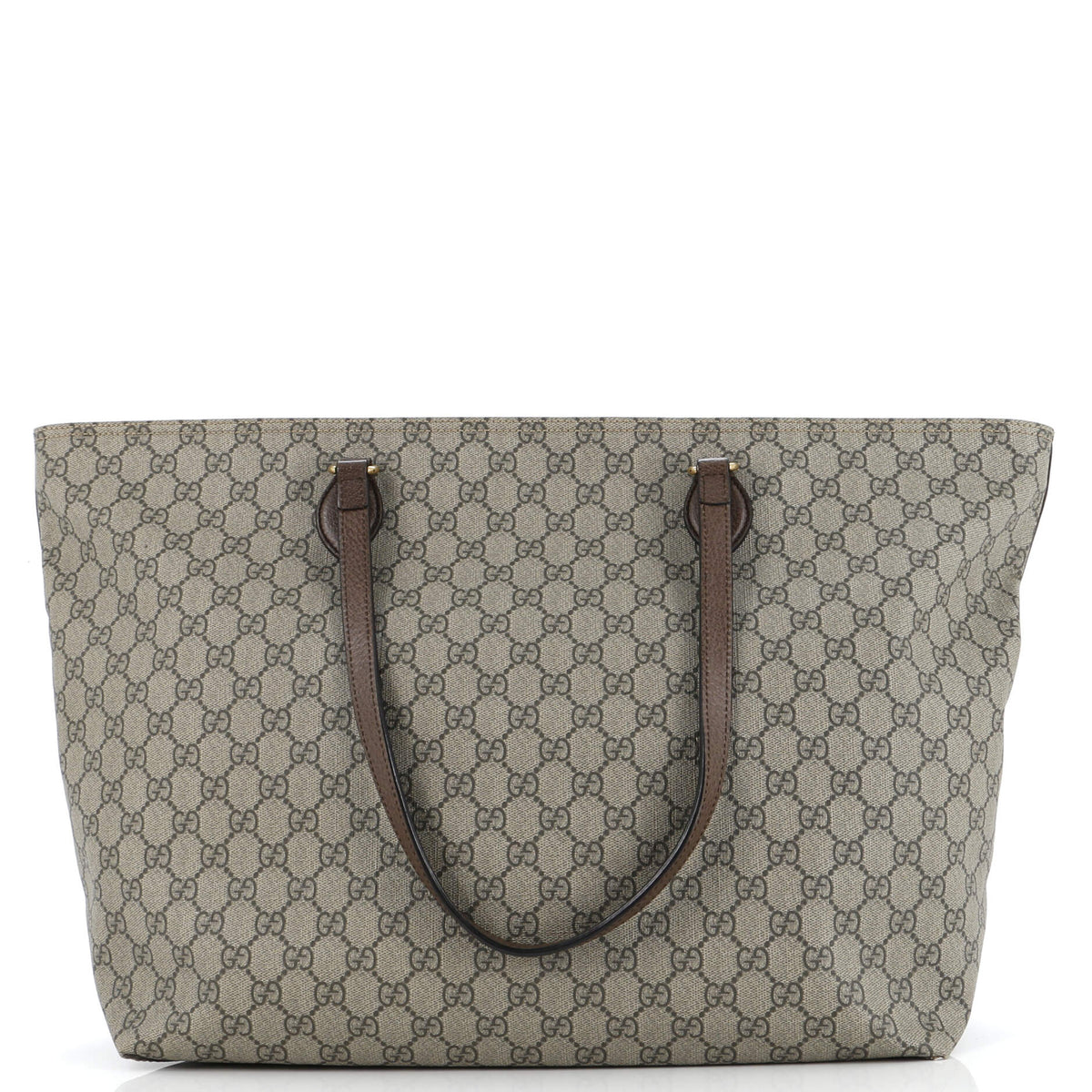 Gucci GUCCI Ophidia Zip Tote GG Coated Canvas Medium