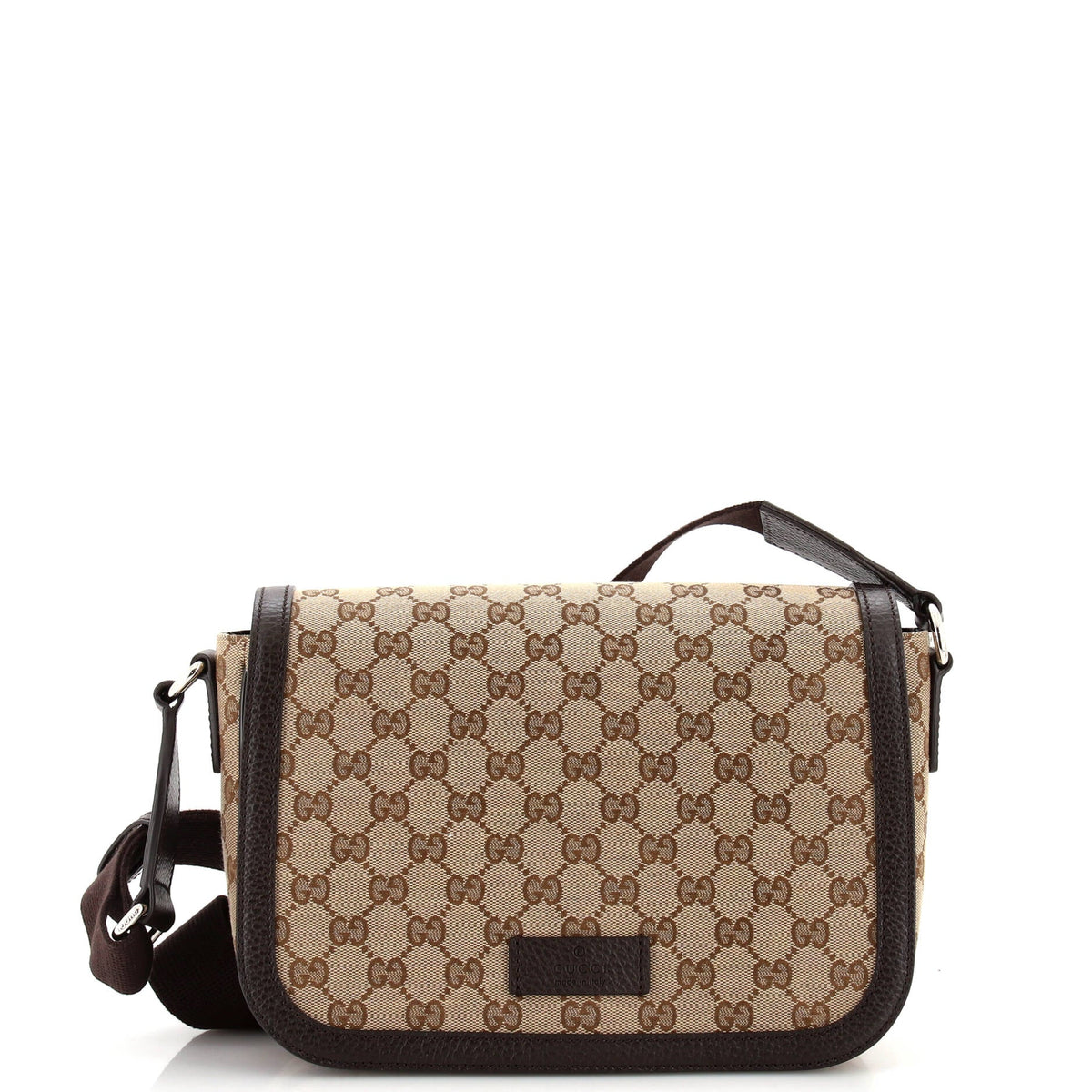 Gucci GUCCI Flap Messenger Bag GG Canvas Small