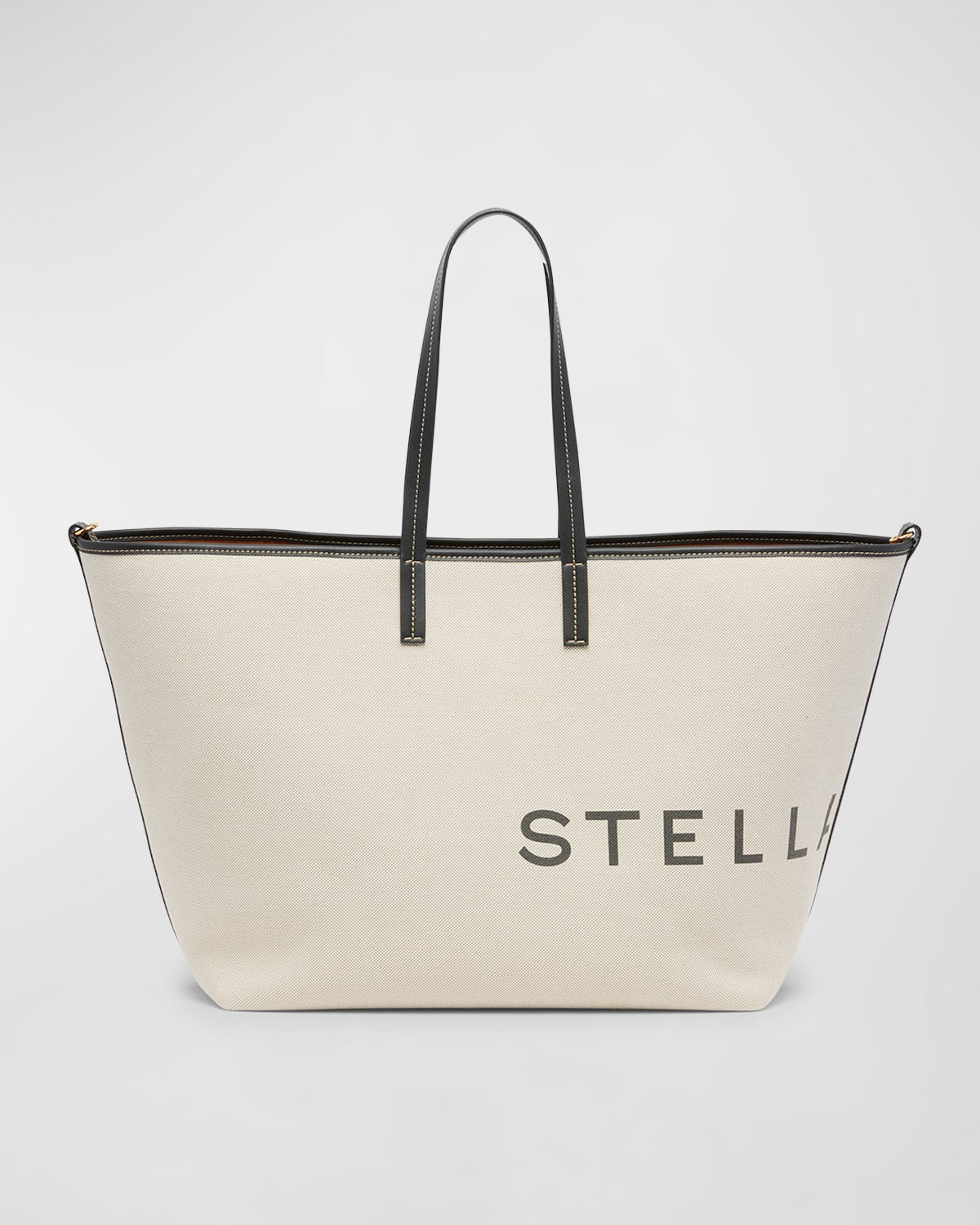 Stella McCartney XL Logo Canvas Tote Bag