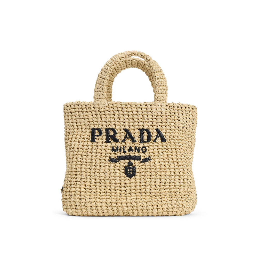 Women's Small Crochet Tote Bag in Nude & Neutrals | Size UNICA | 1BG422VOOL2C2T