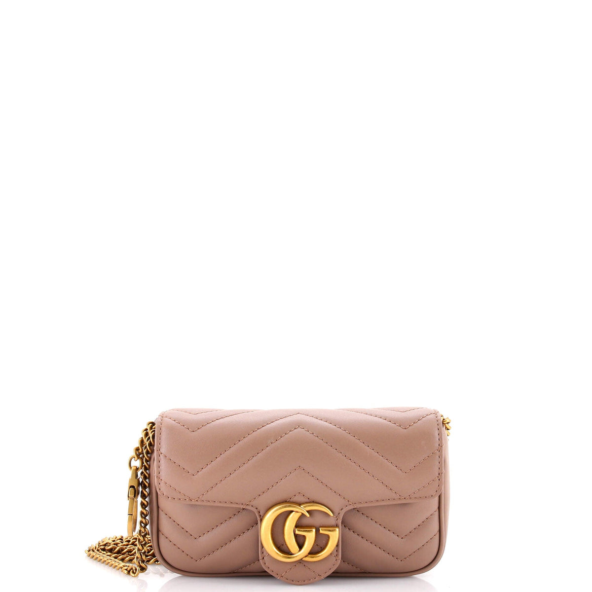 Gucci GUCCI GG Marmont Flap Bag Matelasse Leather Super Mini