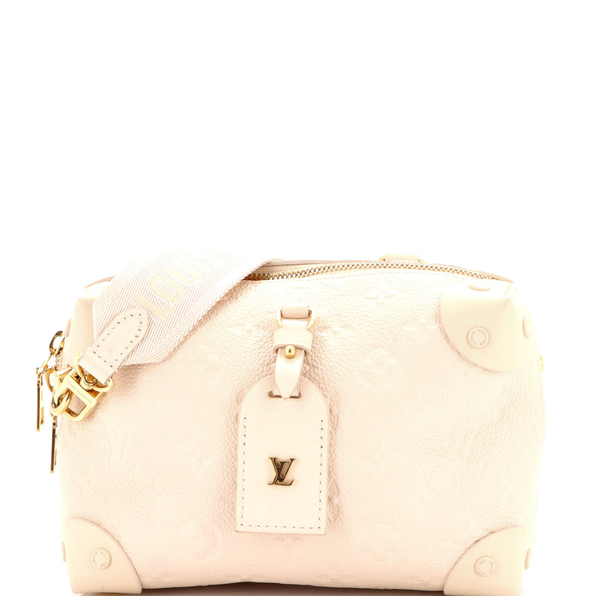 Louis Vuitton Petite Malle Souple Handbag Monogram Empreinte Leather
