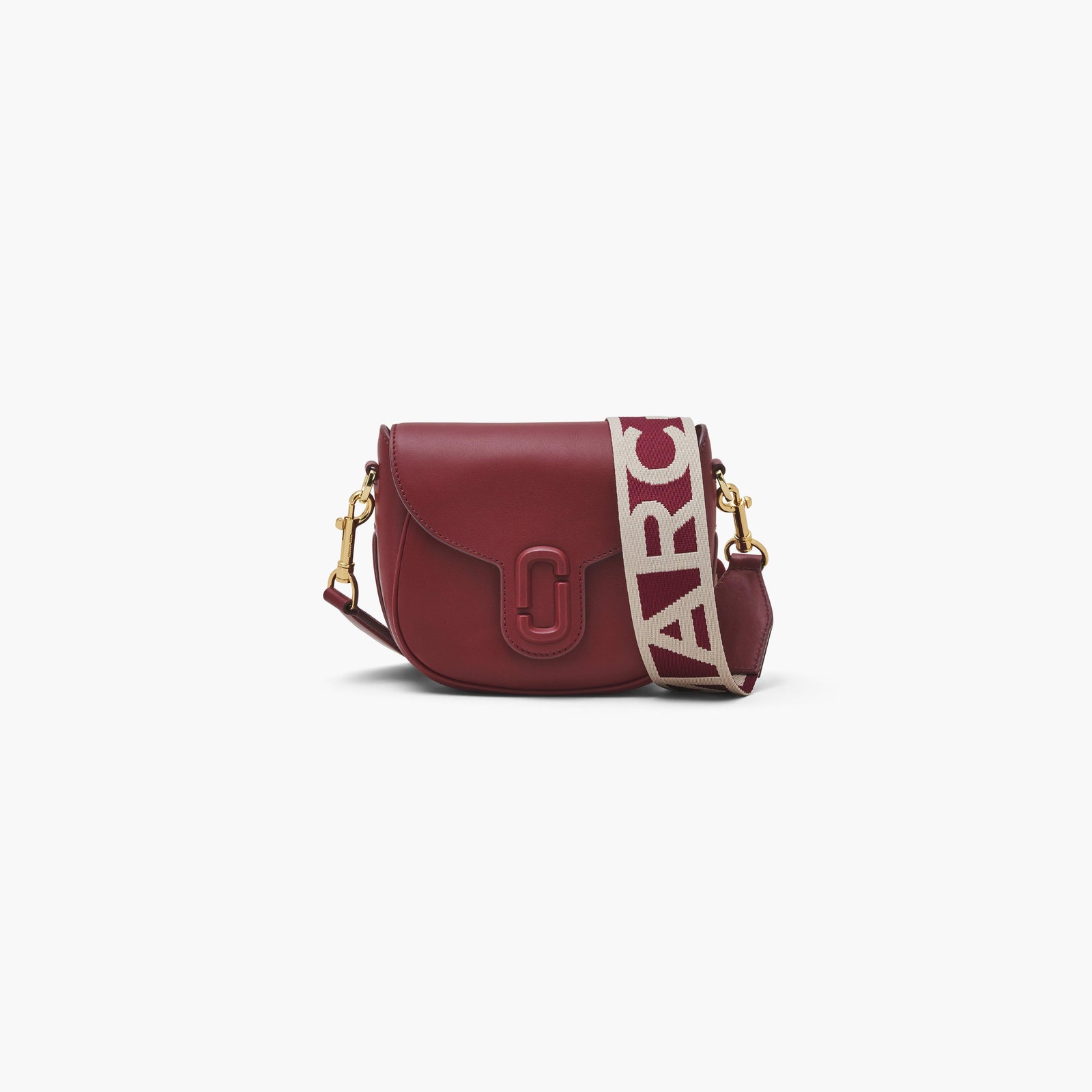 Marc Jacobs The Covered J Marc Saddle Bag in Cherry