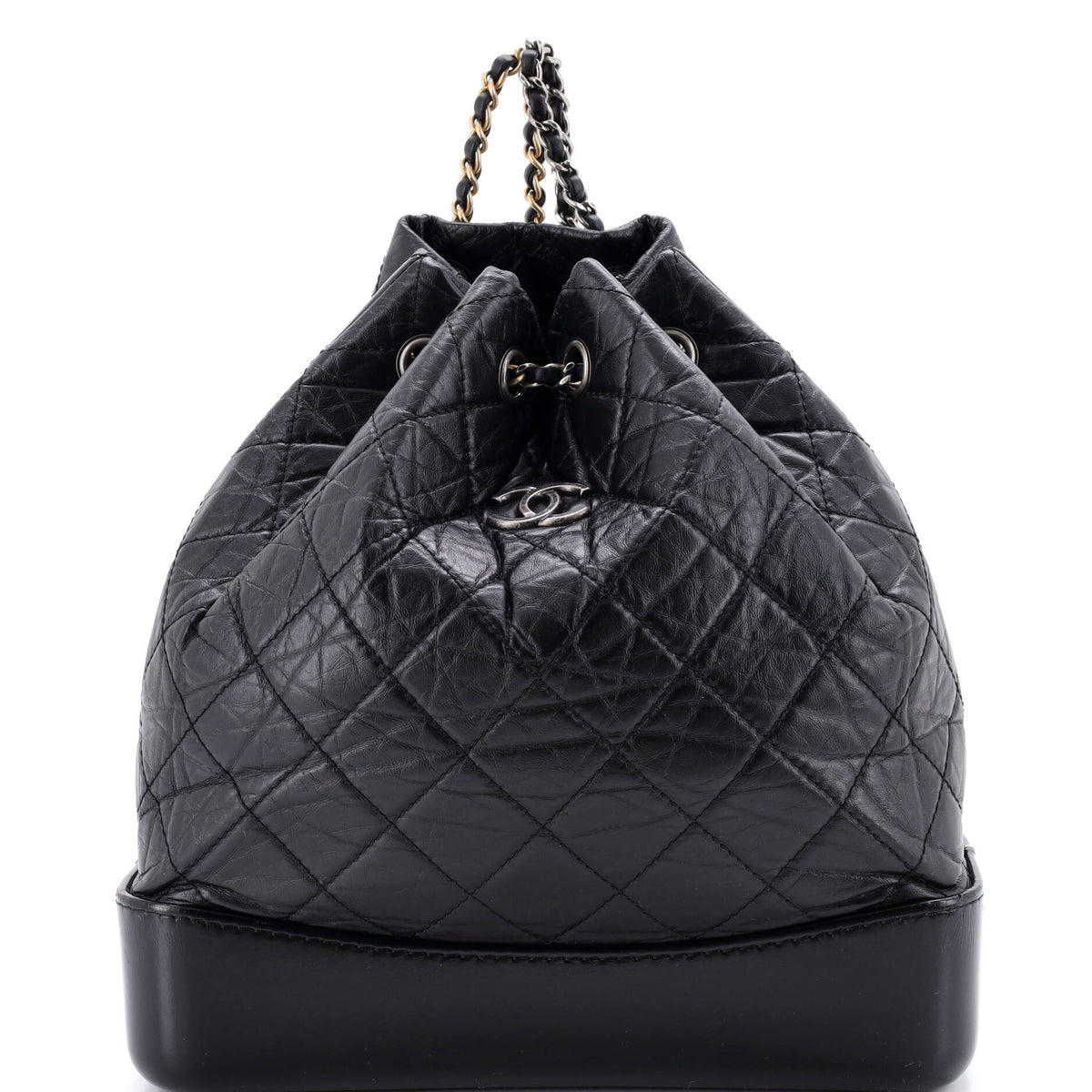 Chanel CHANEL Gabrielle Backpack Quilted Aged Calfskin Medium