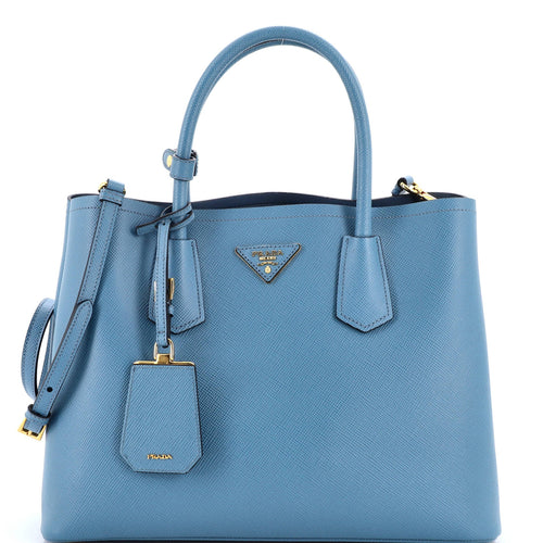 PRADA Cuir Double Tote Saffiano Leather Medium