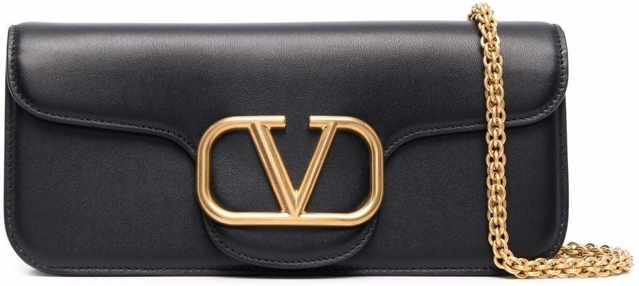 Valentino Garavani Women's Loco Calfskin Shoulder Bag in Nero | 1W2B0K30ZXL0NO