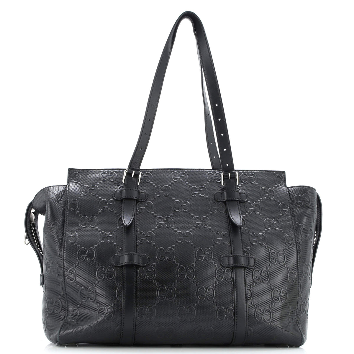 Gucci GUCCI Tote Bag GG Embossed Perforated Leather