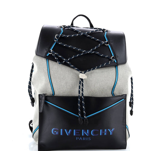GIVENCHY Bond Backpack Canvas with Leather Large