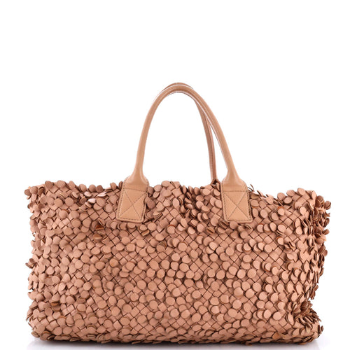 Poussin Paillettes Cabat Handbag Intrecciato Nappa Large