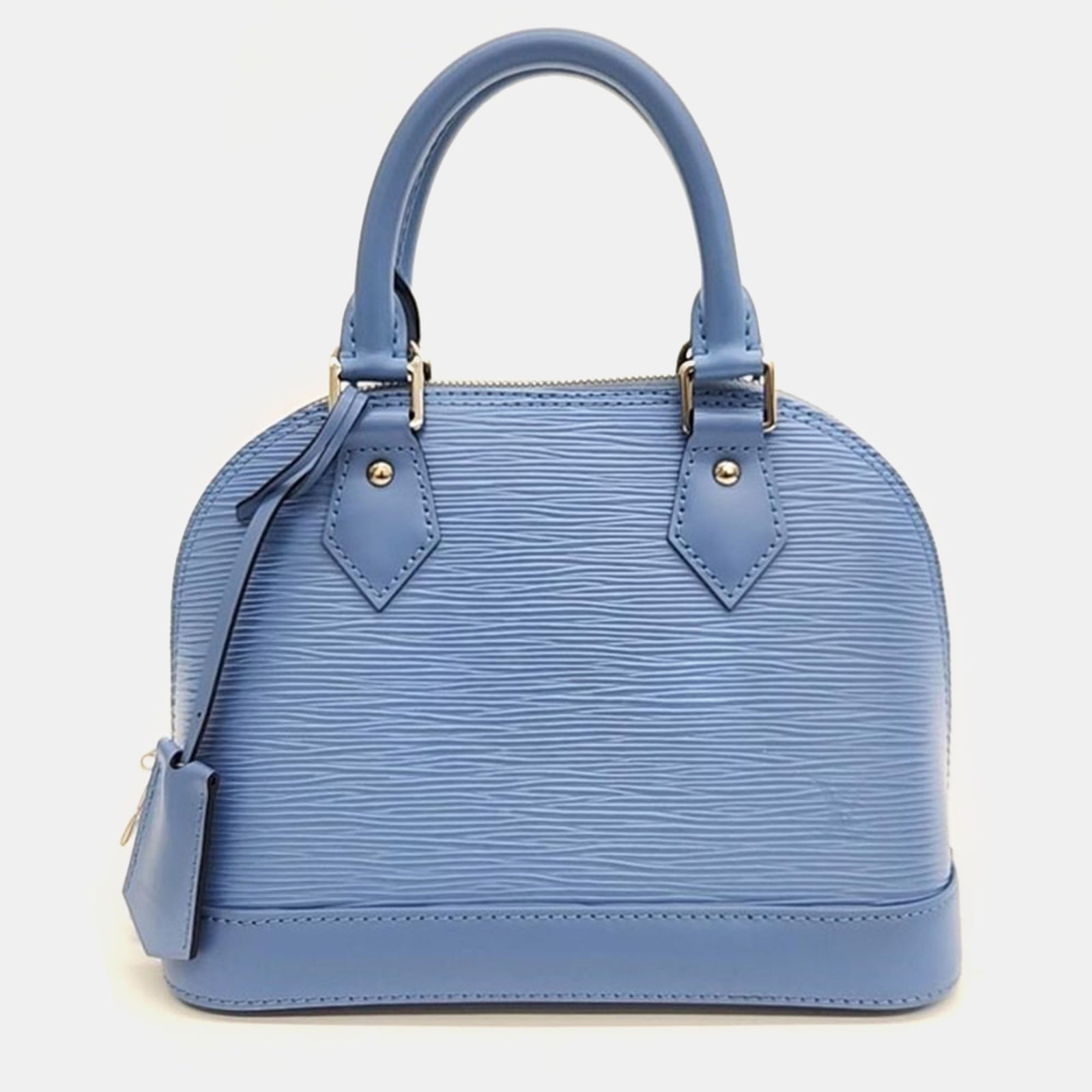 Louis Vuitton Sac cartable Alma BB en cuir épi bleu