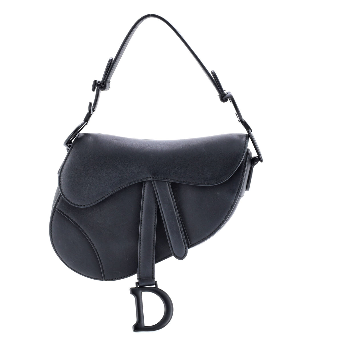 Christian Dior Ultra Matte Saddle Handbag Leather Mini
