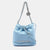 Blue Leather 22 Mini Hobo Bag