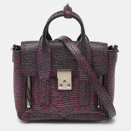 Purple Leather Mini Pashli Satchel