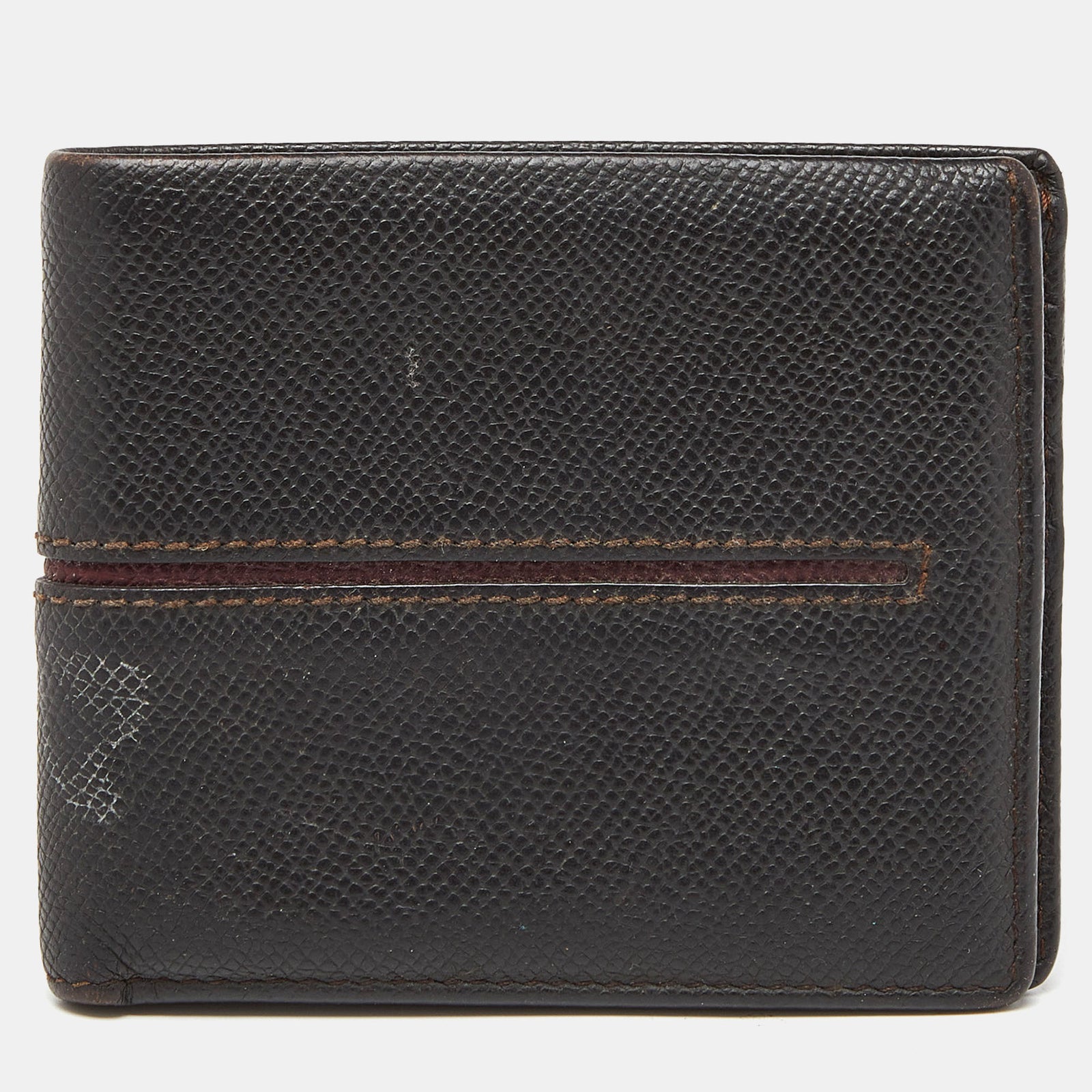 Tod's Brown Leather Bifold Wallet