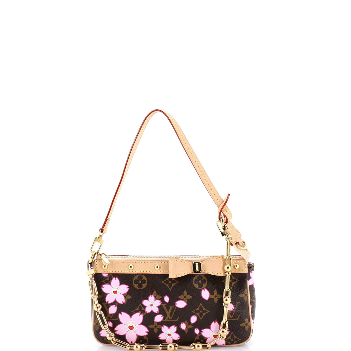 Louis Vuitton x Takashi Murakami Pochette Accessoires NM Limited Edition Cherry Blossom Monogram