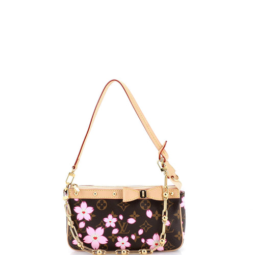 x Takashi Murakami Pochette Accessoires NM Limited Edition Cherry Blossom Monogram