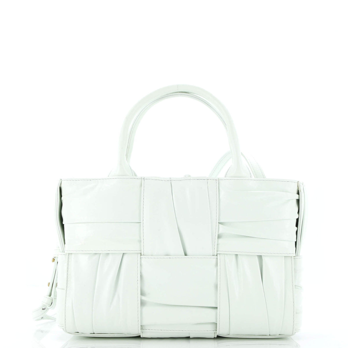 Bottega Veneta Arco Tote Maxi Intrecciato Plisse Leather Mini