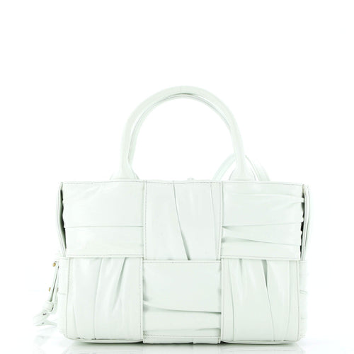 Arco Tote Maxi Intrecciato Plisse Leather Mini