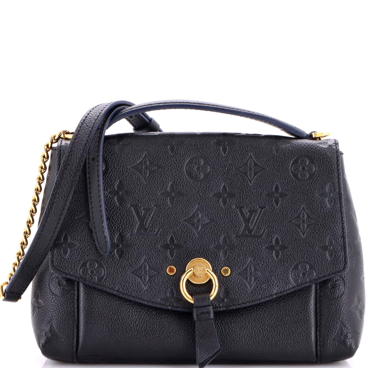 Louis Vuitton Blanche Handbag Monogram Empreinte Leather BB