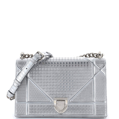 Diorama Flap Bag Cannage Embossed Calfskin Medium
