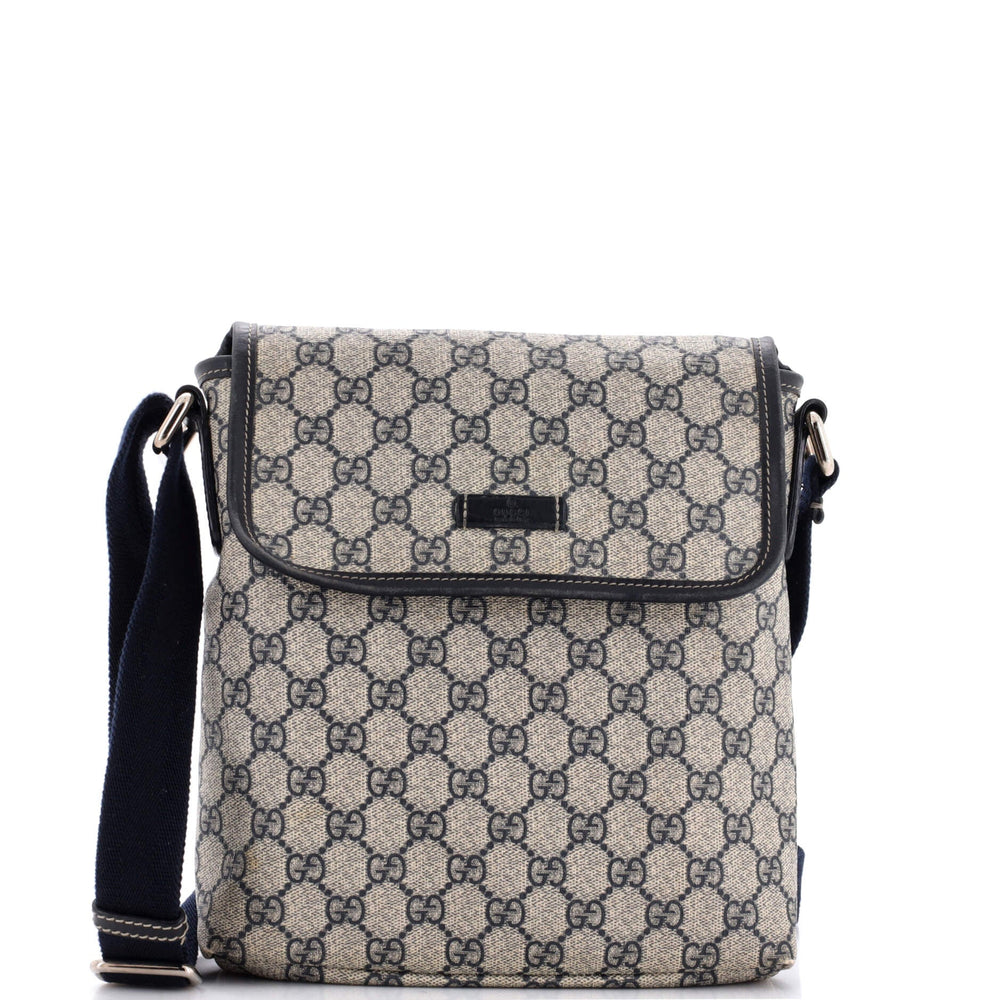 GUCCI Flap Messenger GG Coated Canvas Small