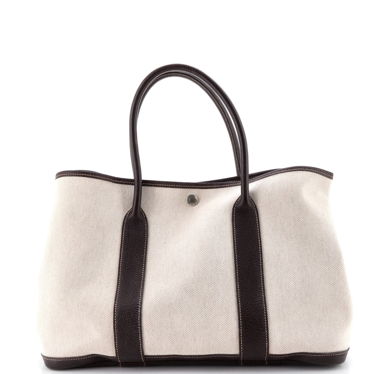 Herm?s Garden Party Tote Toile and Leather 36