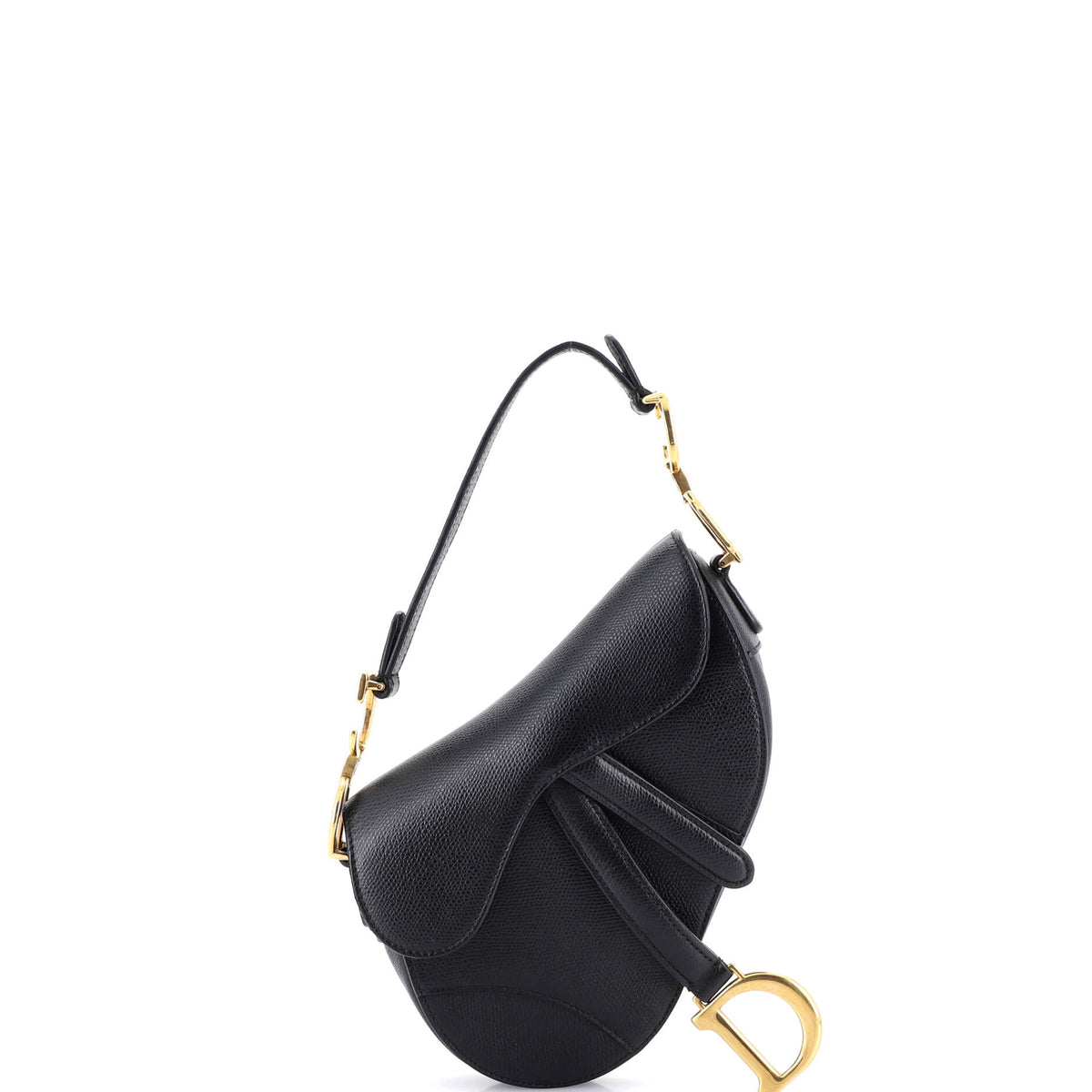 Christian Dior Saddle Handbag Leather Mini