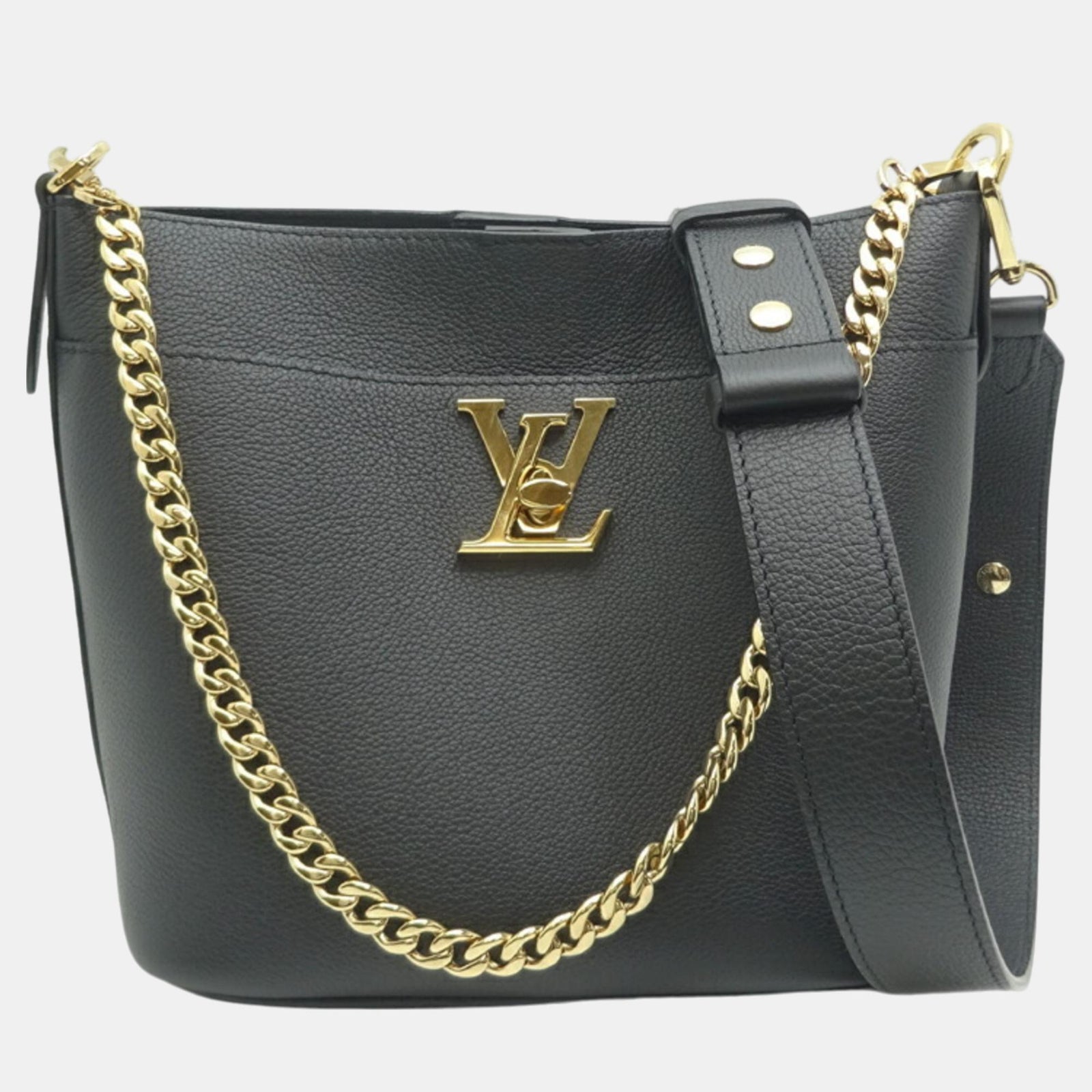 Louis Vuitton Schwarze Rock &amp; Walk-Tasche aus genarbtem Kalbsleder