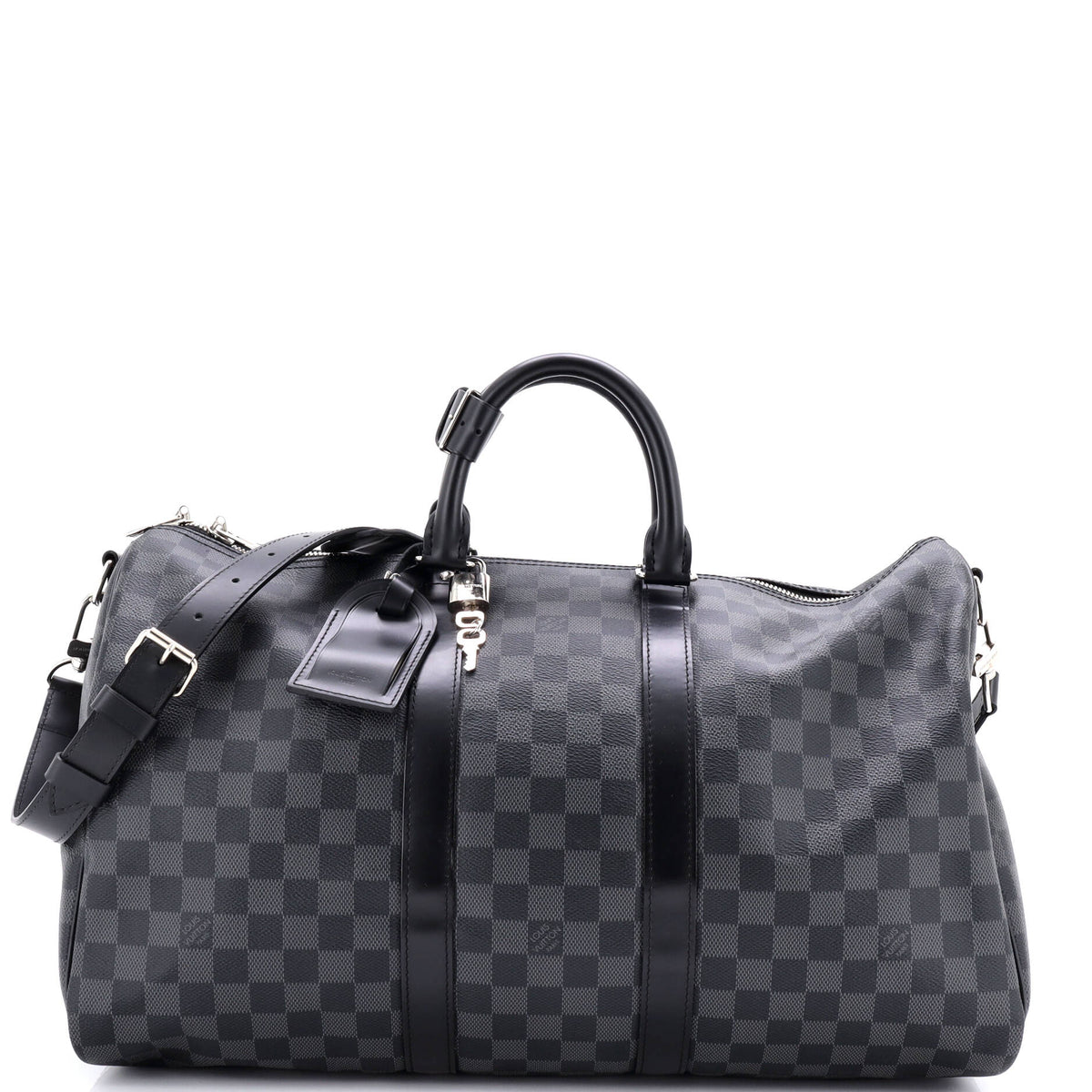 Louis Vuitton Keepall Bandouliere Bag Damier Graphite 45