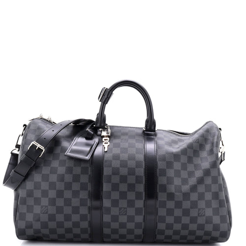 Keepall Bandouliere Bag Damier Graphite 45