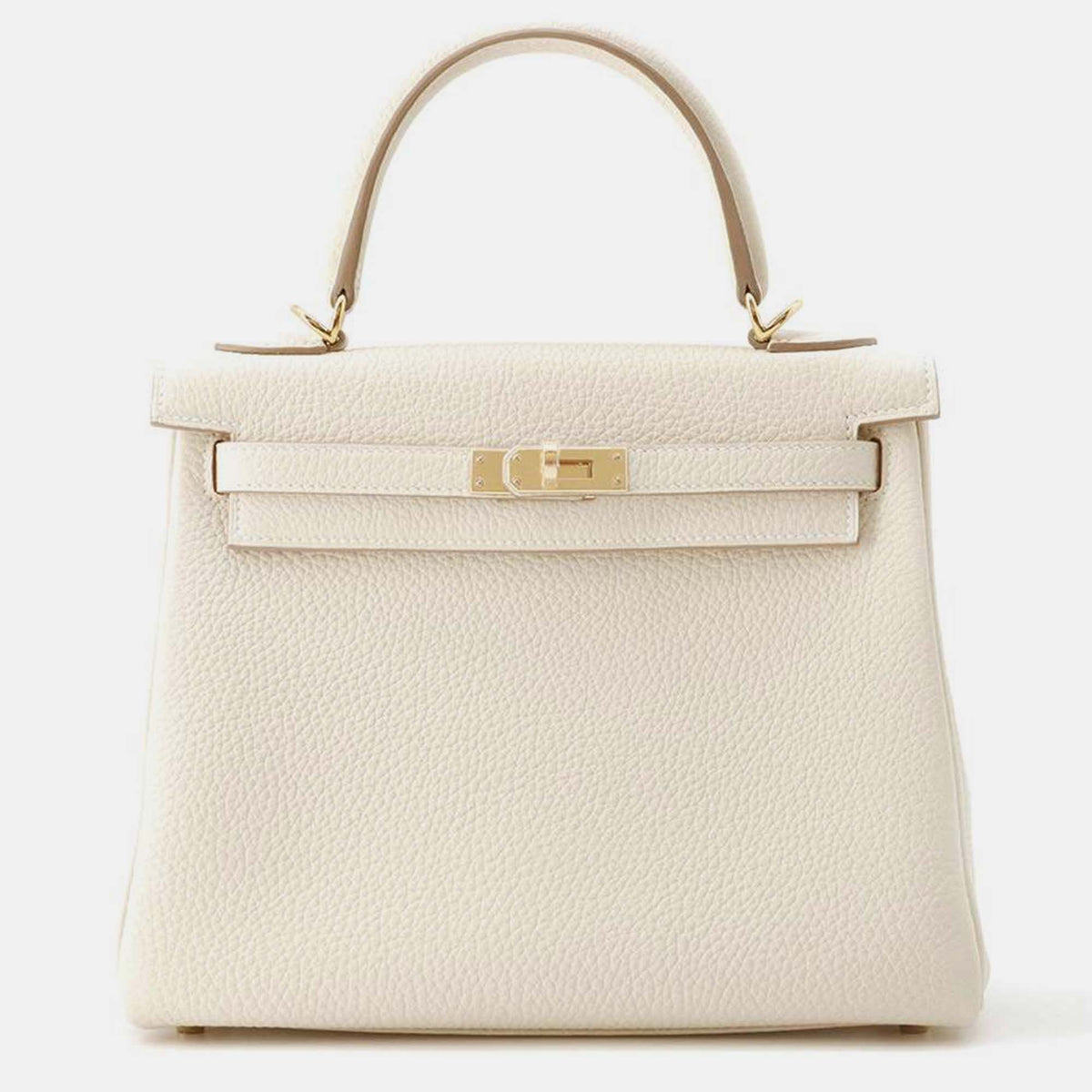 Hermès Retourne Craie Togo Leather Kelly Bag 25