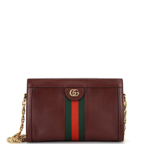 GUCCI Ophidia Chain Shoulder Bag Leather Small