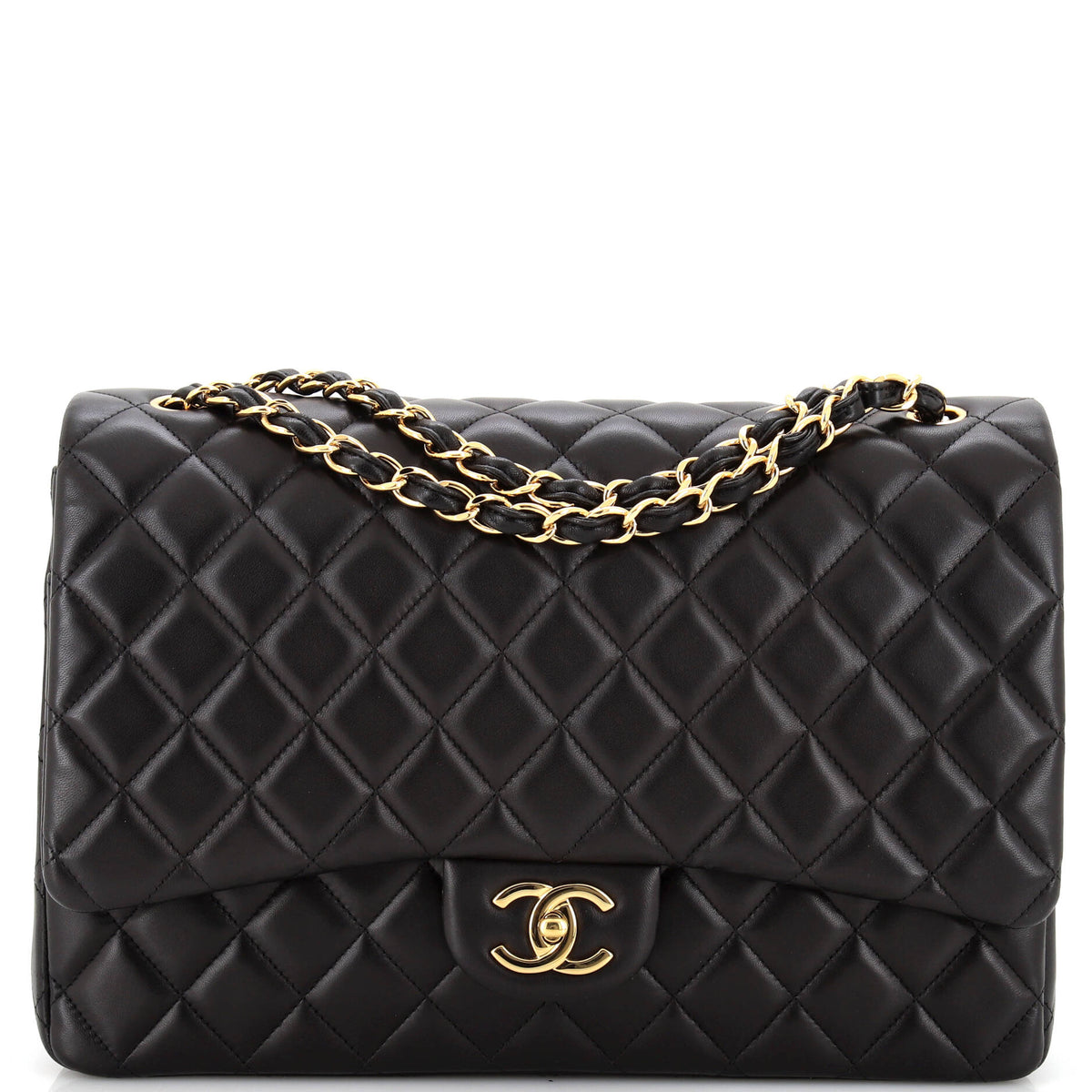 Chanel CHANEL Classic Double Flap Bag Quilted Lambskin Maxi