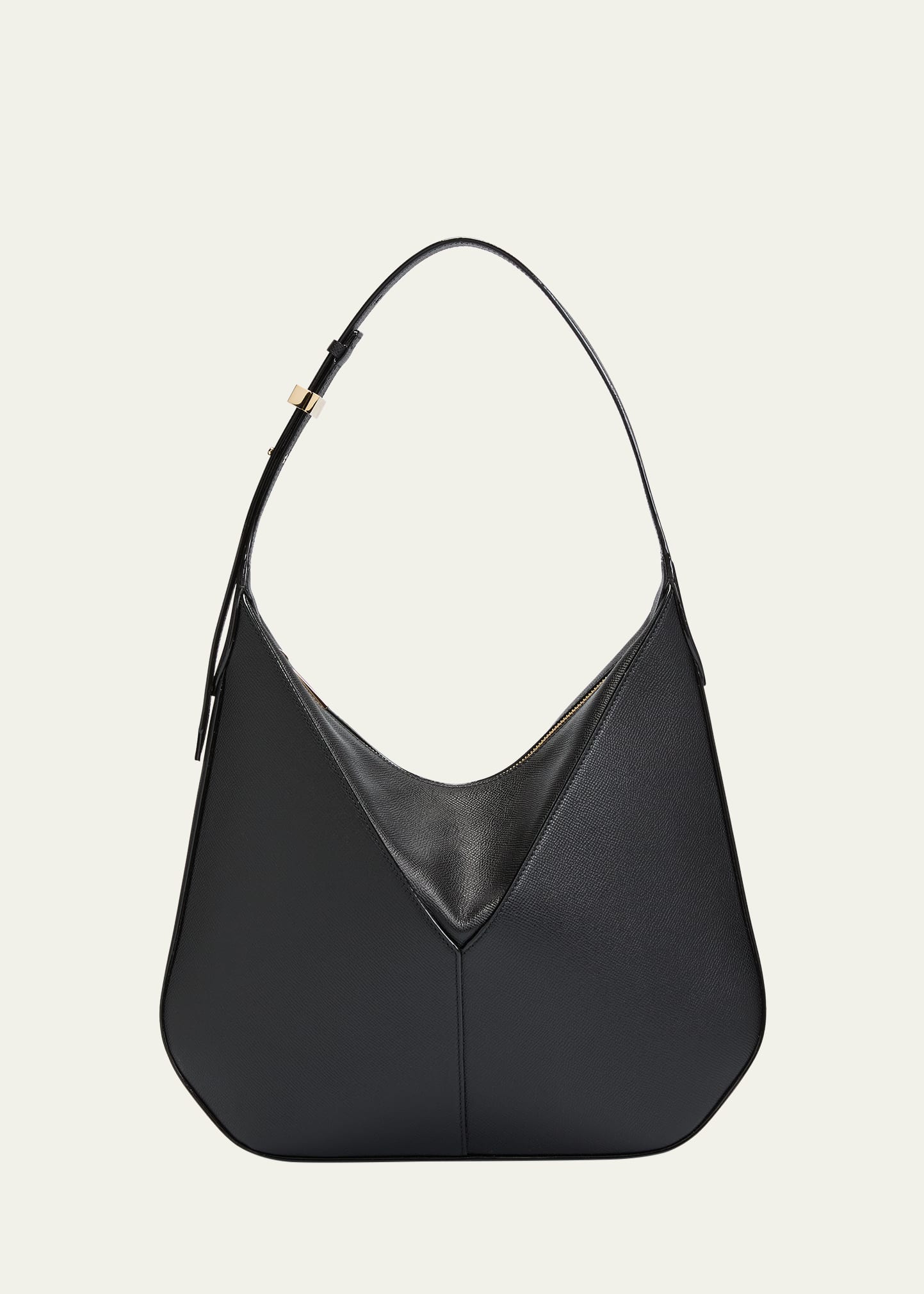 Valextra Petit sac hobo en cuir de veau Vivi