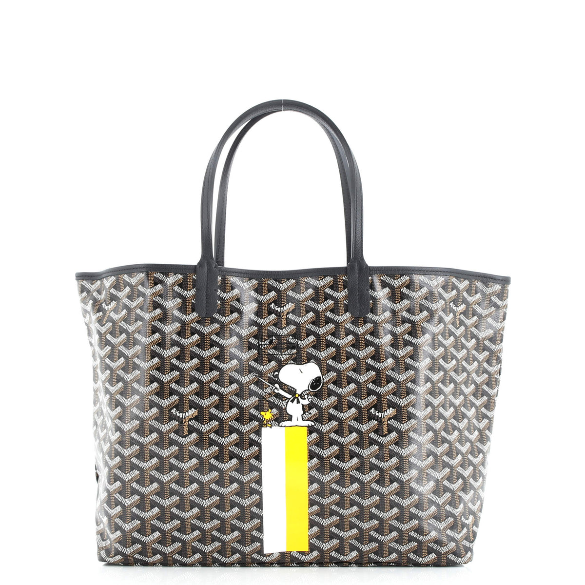 Goyard GOYARD Saint Louis Tote Snoopy Printed Coated Canvas PM